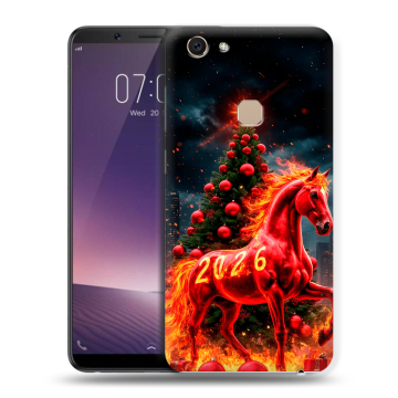 Пластиковый чехол на Vivo V7 с принтом Новый год