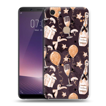 Пластиковый чехол на Vivo V7 с принтом Новый год