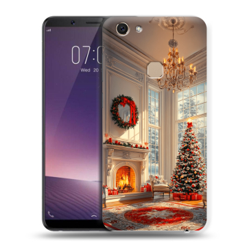 Пластиковый чехол на Vivo V7 с принтом Новый год