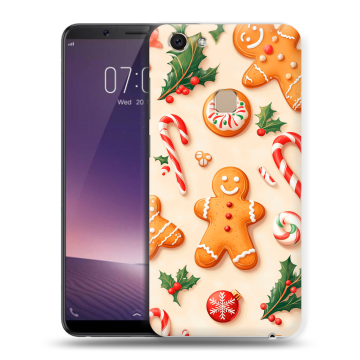 Пластиковый чехол на Vivo V7 с принтом Новый год