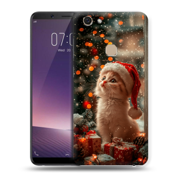 Пластиковый чехол на Vivo V7 с принтом Новый год