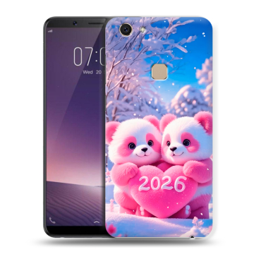Пластиковый чехол на Vivo V7 с принтом Новый год