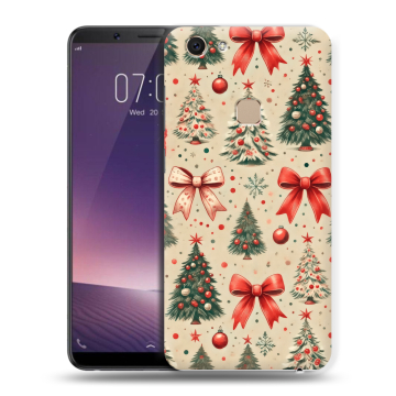 Пластиковый чехол на Vivo V7 с принтом Новый год