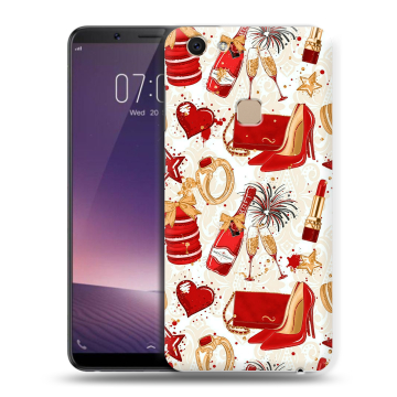 Пластиковый чехол на Vivo V7 с принтом Новый год