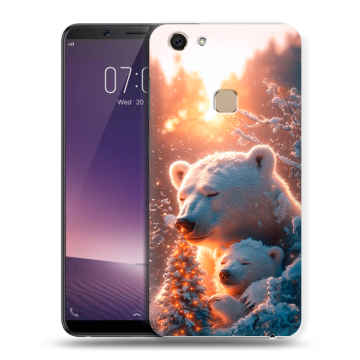 Пластиковый чехол на Vivo V7 с принтом Новый год Пластиковый чехол на Vivo V7 с принтом Новый год