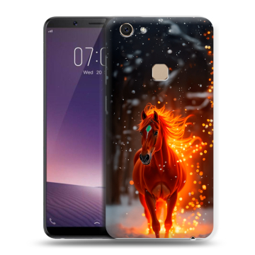 Пластиковый чехол на Vivo V7 с принтом Новый год Пластиковый чехол на Vivo V7 с принтом Новый год