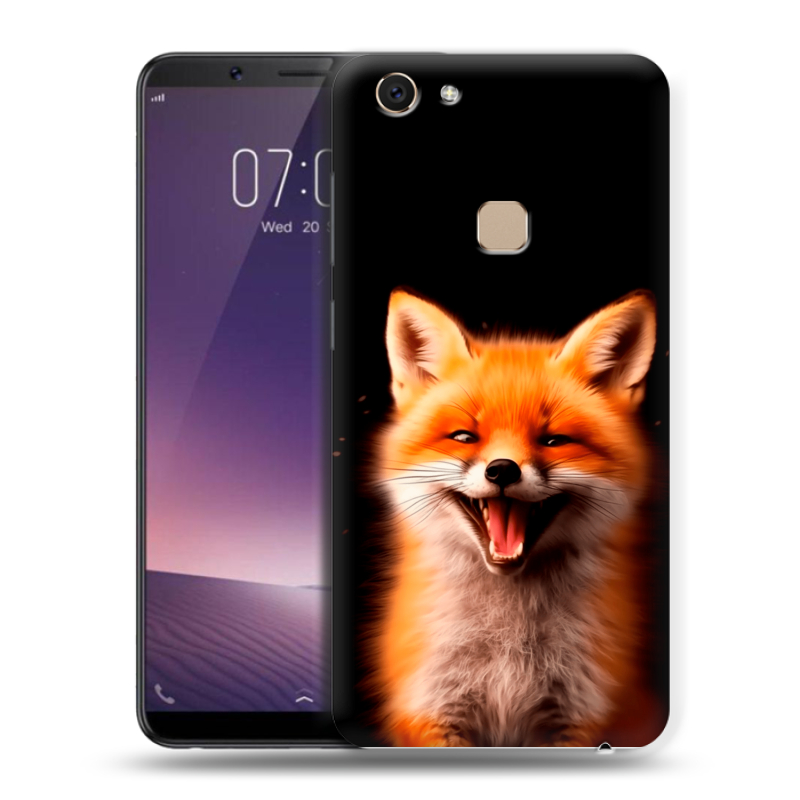 Пластиковый чехол на Vivo V7 с принтом Лиса Пластиковый чехол на Vivo V7 с принтом Лиса