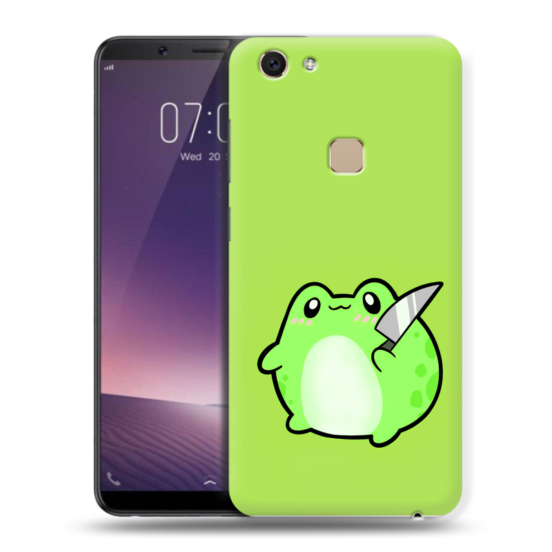 Пластиковый чехол на Vivo V7 с принтом Лягушенок Пластиковый чехол на Vivo V7 с принтом Лягушенок