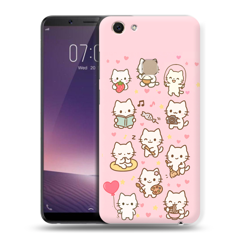 Пластиковый чехол на Vivo V7 с принтом Hello Kitty Хелоу Кити Пластиковый чехол на Vivo V7 с принтом Hello Kitty Хелоу Кити