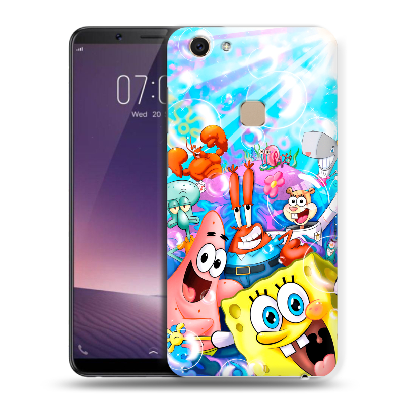Пластиковый чехол на Vivo V7 с принтом спанчбоб спанч боб Пластиковый чехол на Vivo V7 с принтом спанчбоб спанч боб