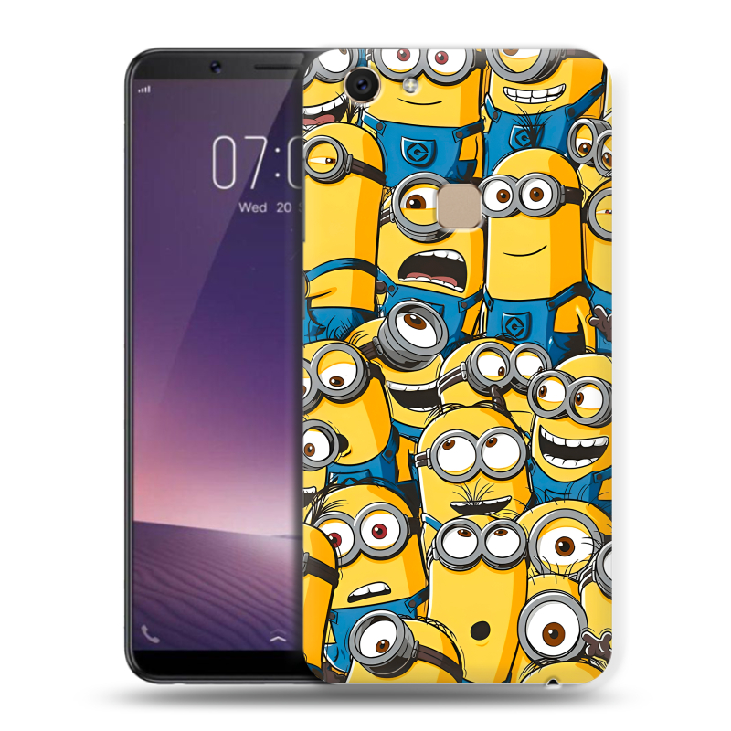 Пластиковый чехол на Vivo V7 с принтом Миньоны Пластиковый чехол на Vivo V7 с принтом Миньоны