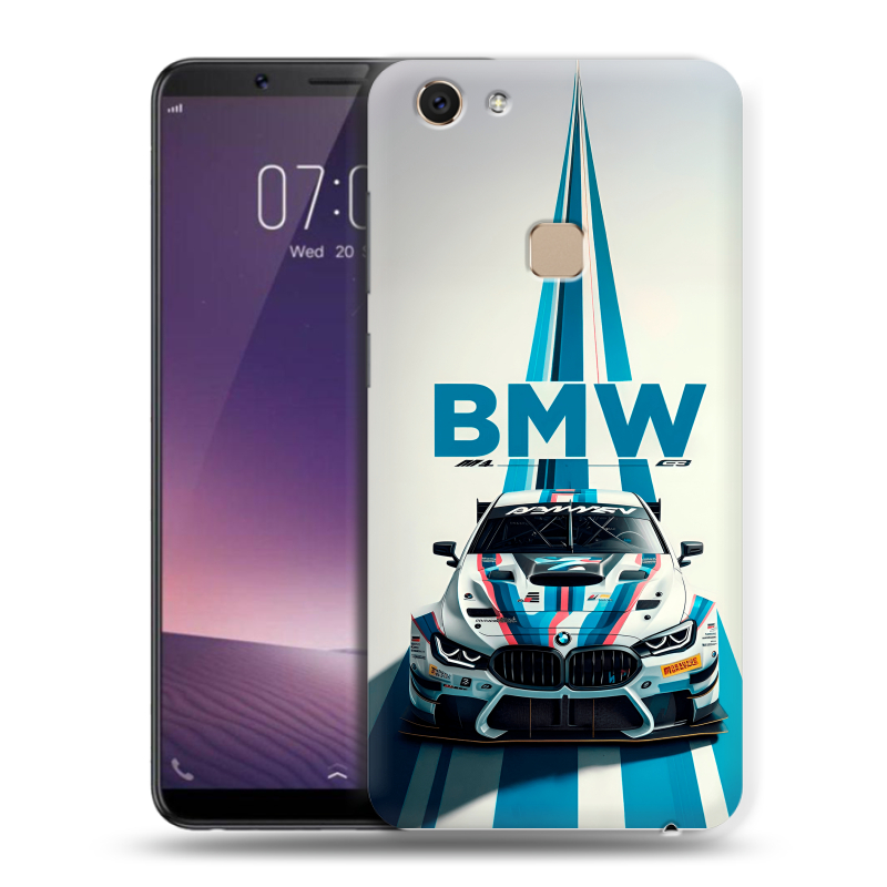 Пластиковый чехол на Vivo V7 с принтом БМВ BMW Пластиковый чехол на Vivo V7 с принтом БМВ BMW