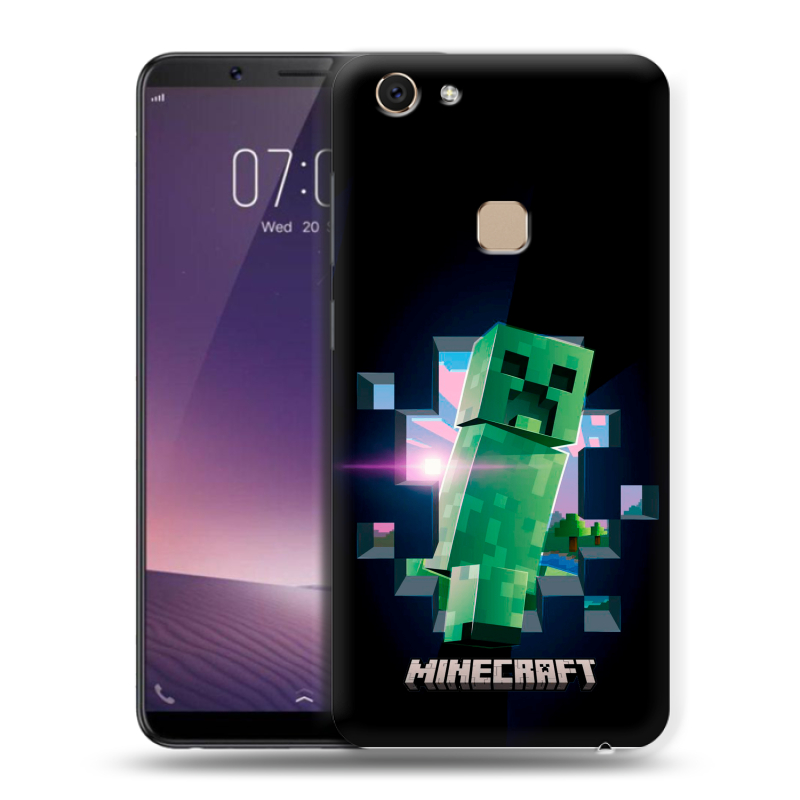 Пластиковый чехол на Vivo V7 с принтом Майнкрафт Minecraft Пластиковый чехол на Vivo V7 с принтом Майнкрафт Minecraft