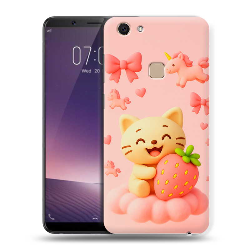 Пластиковый чехол на Vivo V7 с принтом для девочек Пластиковый чехол на Vivo V7 с принтом для девочек