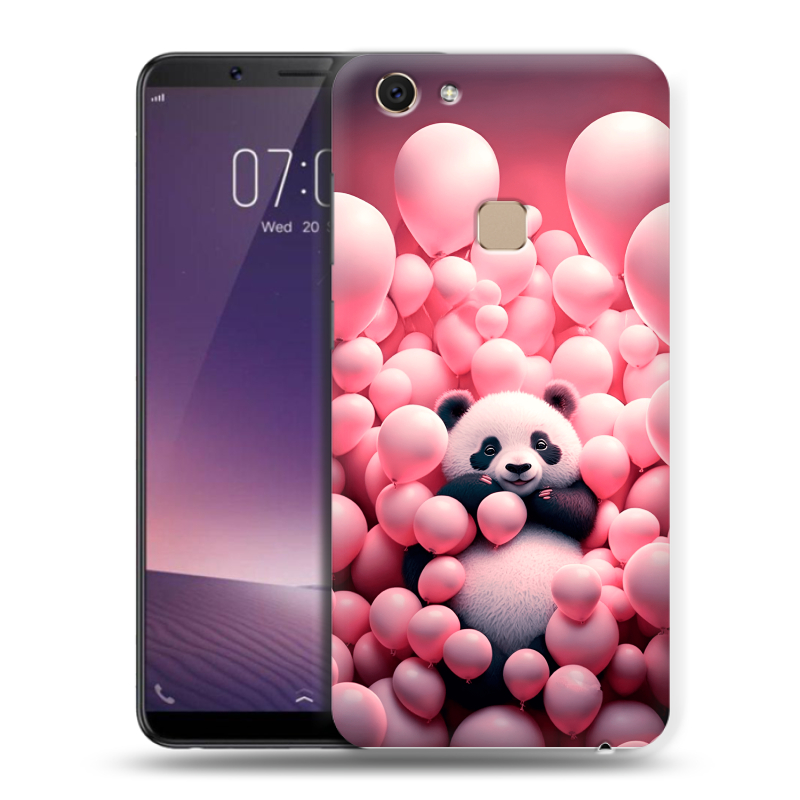 Пластиковый чехол на Vivo V7 с принтом Панда Пластиковый чехол на Vivo V7 с принтом Панда