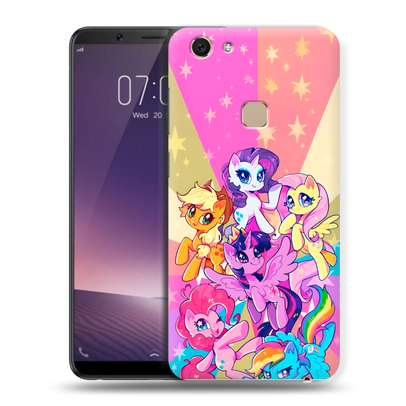 Пластиковый чехол на Vivo V7 с принтом My little pony Дружба чудо Пластиковый чехол на Vivo V7 с принтом My little pony Дружба чудо