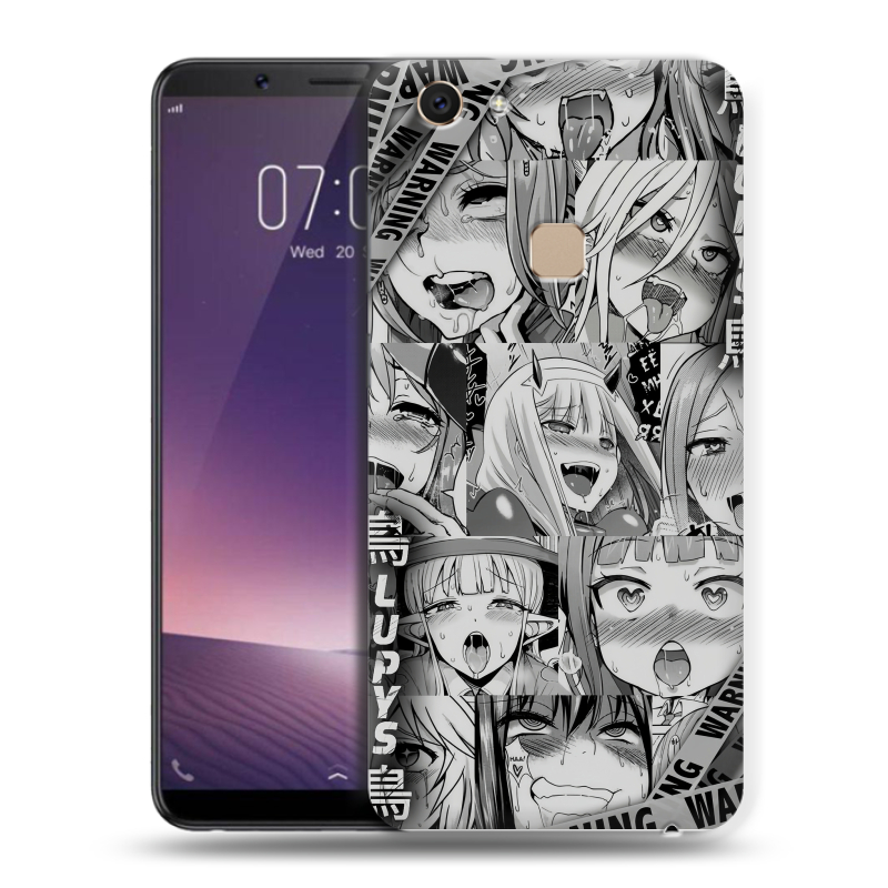 Пластиковый чехол на Vivo V7 с принтом Ahegao Ахегао Аниме Пластиковый чехол на Vivo V7 с принтом Ahegao Ахегао Аниме