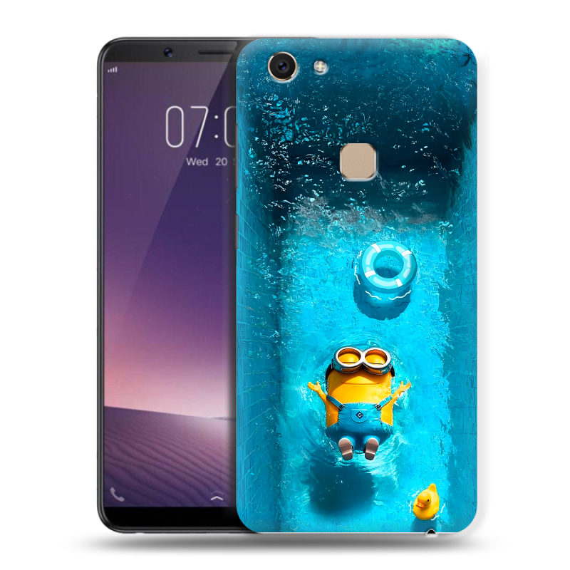 Пластиковый чехол на Vivo V7 с принтом Миньоны Пластиковый чехол на Vivo V7 с принтом Миньоны