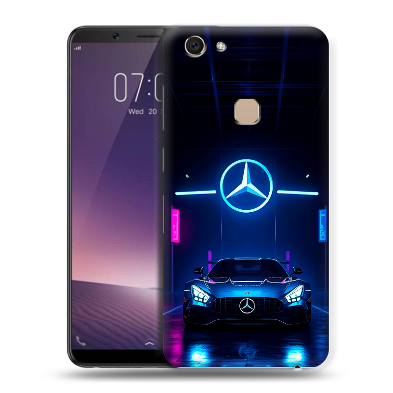Пластиковый чехол на Vivo V7 с принтом Mercedes Мерседес Пластиковый чехол на Vivo V7 с принтом Mercedes Мерседес