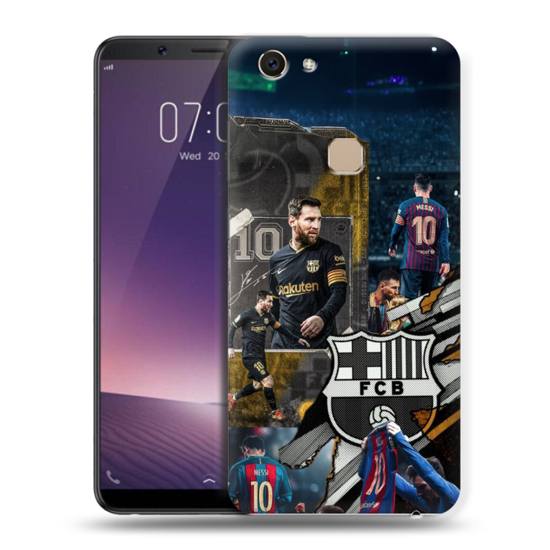 Пластиковый чехол на Vivo V7 с принтом Messi Barcelona Пластиковый чехол на Vivo V7 с принтом Messi Barcelona