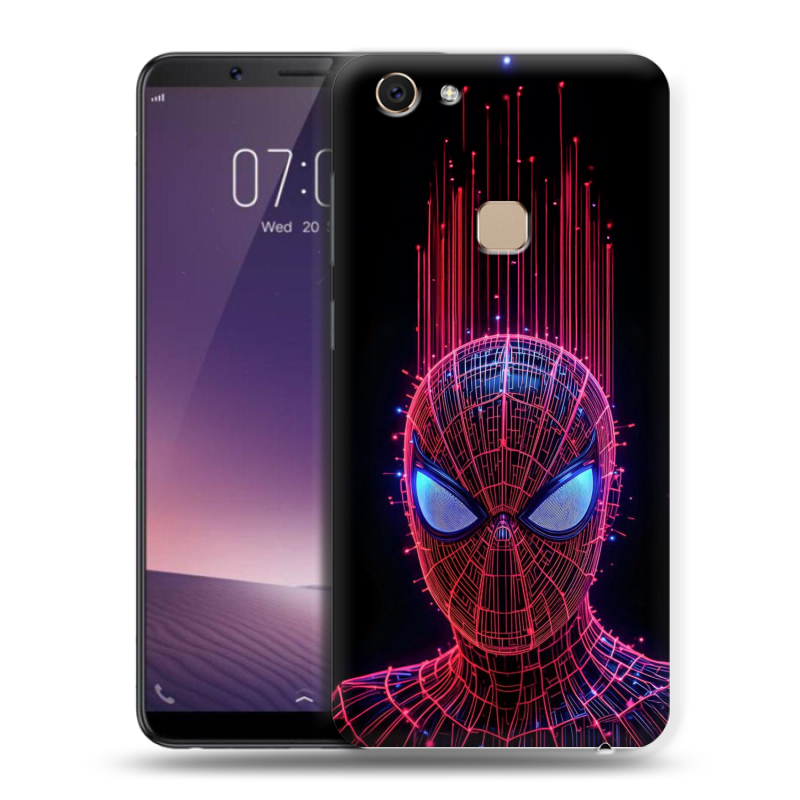 Пластиковый чехол на Vivo V7 с принтом Spiderman Человек паук Пластиковый чехол на Vivo V7 с принтом Spiderman Человек паук