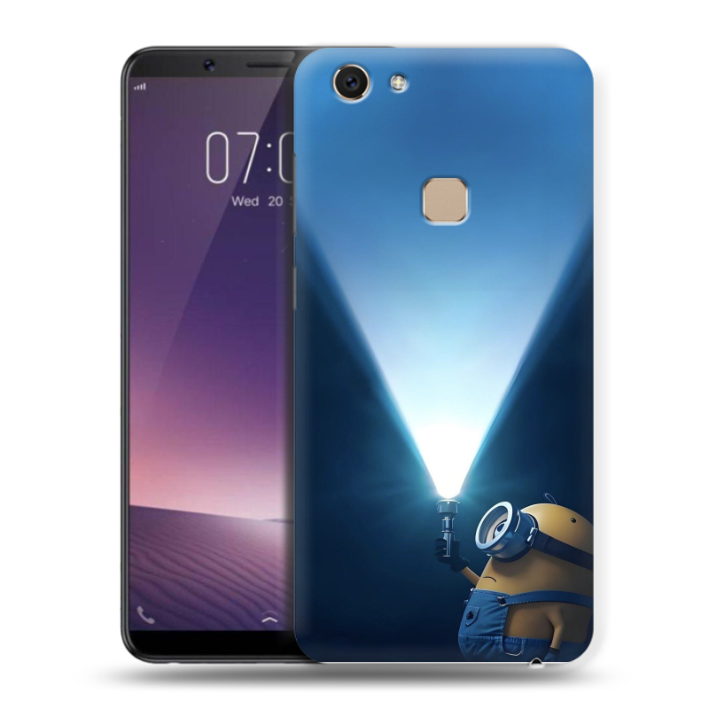 Пластиковый чехол на Vivo V7 с принтом Миньоны Пластиковый чехол на Vivo V7 с принтом Миньоны