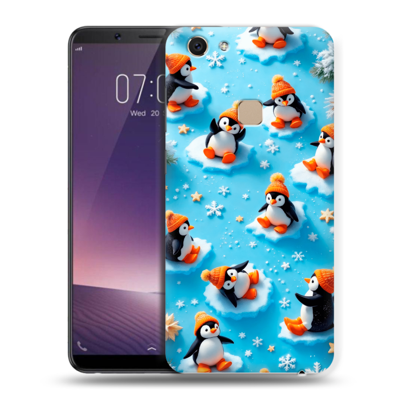 Пластиковый чехол на Vivo V7 с принтом Новый год Пластиковый чехол на Vivo V7 с принтом Новый год