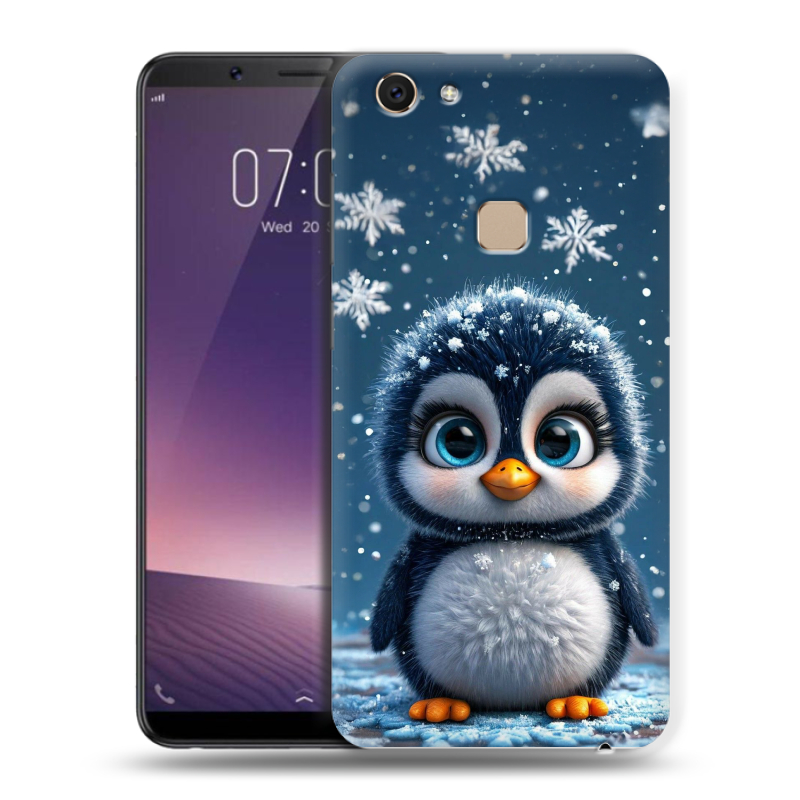 Пластиковый чехол на Vivo V7 с принтом Новый год Пластиковый чехол на Vivo V7 с принтом Новый год