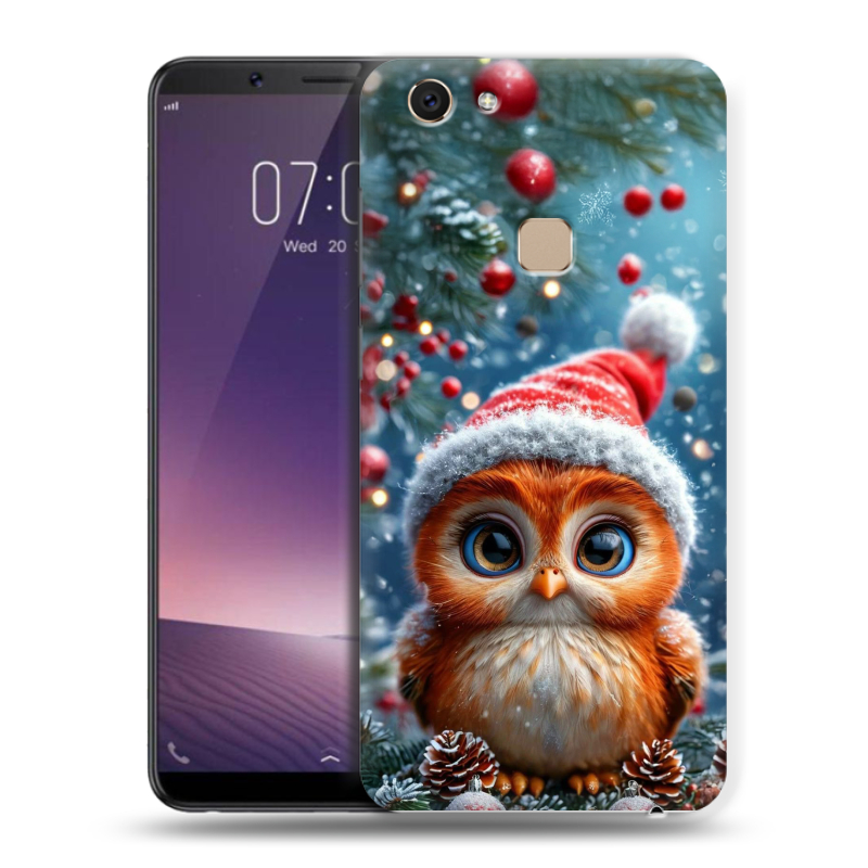 Пластиковый чехол на Vivo V7 с принтом Новый год Пластиковый чехол на Vivo V7 с принтом Новый год