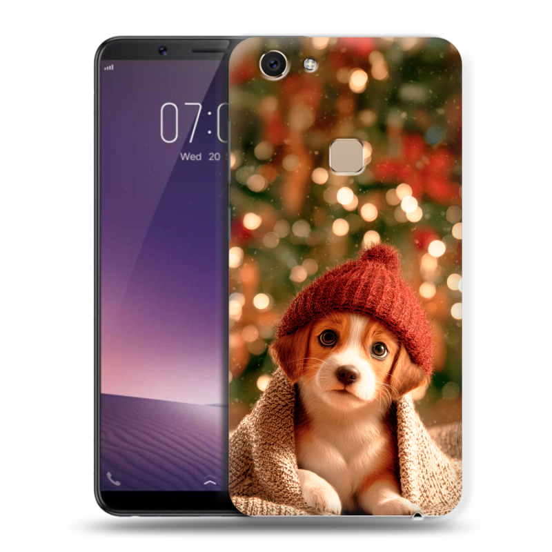 Пластиковый чехол на Vivo V7 с принтом Новый год Пластиковый чехол на Vivo V7 с принтом Новый год