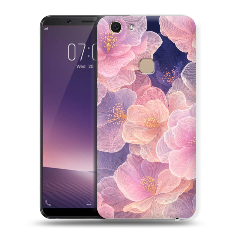 Пластиковый чехол на Vivo V7 с принтом женский Пластиковый чехол на Vivo V7 с принтом женский