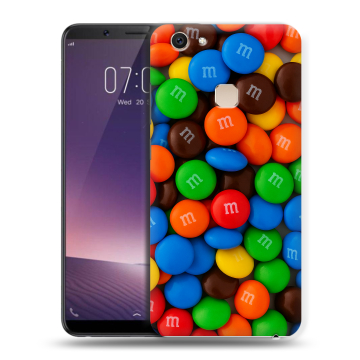 Пластиковый чехол на Vivo V7 Plus с принтом Конфеты