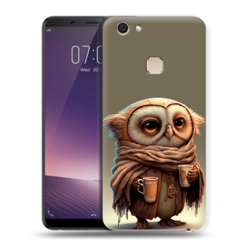 Пластиковый чехол на Vivo V7 Plus с принтом Сова