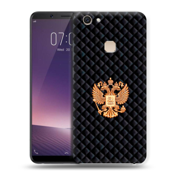 Пластиковый чехол на Vivo V7 Plus с принтом Герб России принт Пластиковый чехол на Vivo V7 Plus с принтом Герб России принт