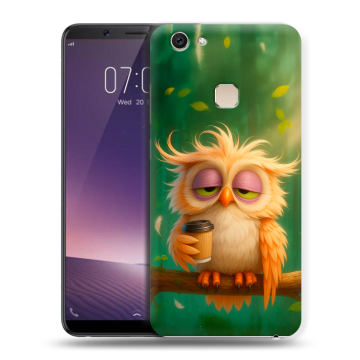 Пластиковый чехол на Vivo V7 Plus с принтом сова Пластиковый чехол на Vivo V7 Plus с принтом сова