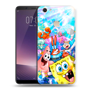 Пластиковый чехол на Vivo V7 Plus с принтом спанчбоб спанч боб Пластиковый чехол на Vivo V7 Plus с принтом спанчбоб спанч боб