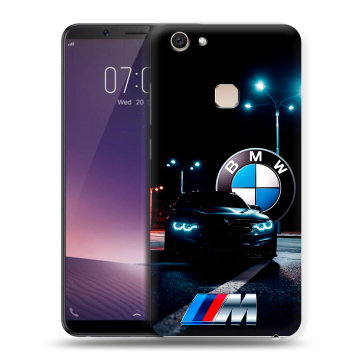 Пластиковый чехол на Vivo V7 Plus с принтом БМВ BMW Пластиковый чехол на Vivo V7 Plus с принтом БМВ BMW