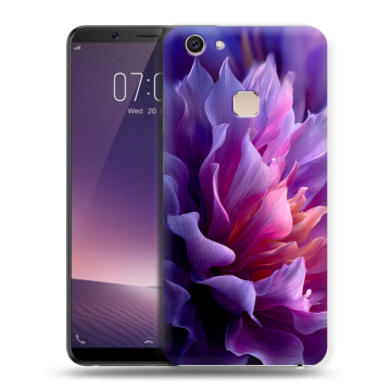 Пластиковый чехол на Vivo V7 Plus с принтом женский цветы Пластиковый чехол на Vivo V7 Plus с принтом женский цветы