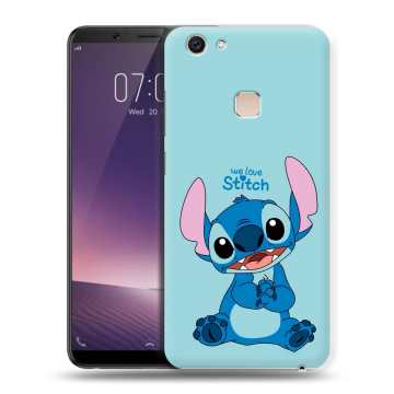 Пластиковый чехол на Vivo V7 Plus с принтом Лило и Стич Пластиковый чехол на Vivo V7 Plus с принтом Лило и Стич