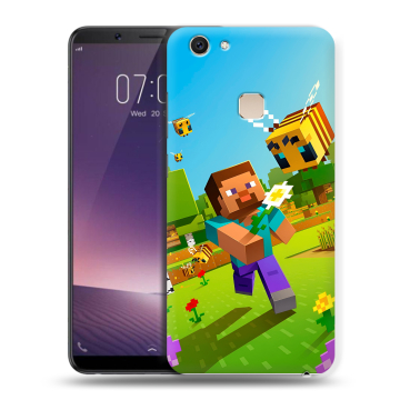 Пластиковый чехол на Vivo V7 Plus с принтом Майнкрафт Minecraft Пластиковый чехол на Vivo V7 Plus с принтом Майнкрафт Minecraft
