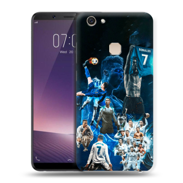 Пластиковый чехол на Vivo V7 Plus с принтом Реал Роналдо Пластиковый чехол на Vivo V7 Plus с принтом Реал Роналдо