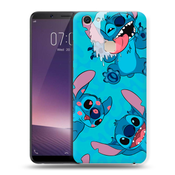 Пластиковый чехол на Vivo V7 Plus с принтом Лило и Стич Пластиковый чехол на Vivo V7 Plus с принтом Лило и Стич