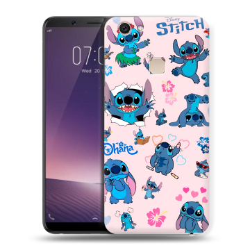 Пластиковый чехол на Vivo V7 Plus с принтом Лило и Стич Пластиковый чехол на Vivo V7 Plus с принтом Лило и Стич