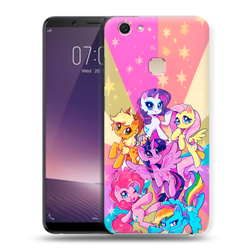 Пластиковый чехол на Vivo V7 Plus с принтом My little pony Дружба чудо Пластиковый чехол на Vivo V7 Plus с принтом My little pony Дружба чудо