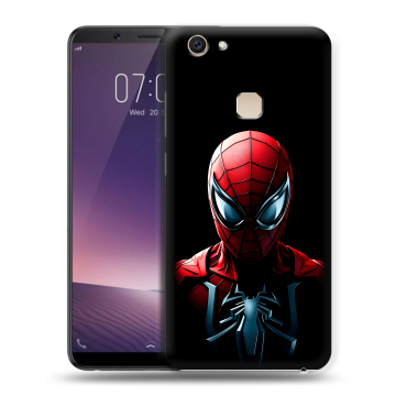 Пластиковый чехол на Vivo V7 Plus с принтом Spiderman Человек паук Пластиковый чехол на Vivo V7 Plus с принтом Spiderman Человек паук