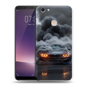 Пластиковый чехол на Vivo V7 Plus с принтом BMW БМВ Пластиковый чехол на Vivo V7 Plus с принтом BMW БМВ