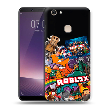 Пластиковый чехол на Vivo V7 Plus с принтом Roblox Роблокс Пластиковый чехол на Vivo V7 Plus с принтом Roblox Роблокс