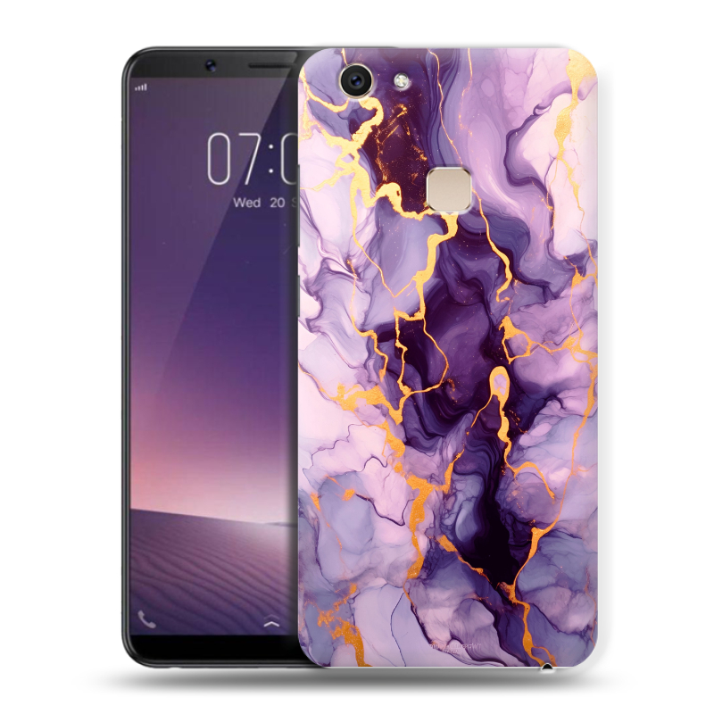 Пластиковый чехол на Vivo V7 Plus с принтом Мрамор Пластиковый чехол на Vivo V7 Plus с принтом Мрамор