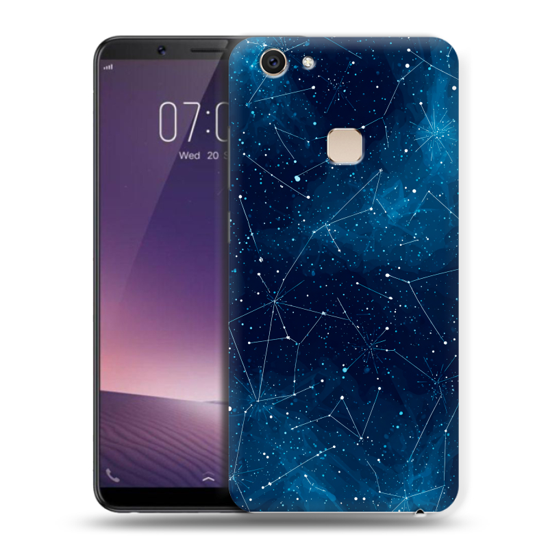 Пластиковый чехол на Vivo V7 Plus с принтом Космос звезды Пластиковый чехол на Vivo V7 Plus с принтом Космос звезды