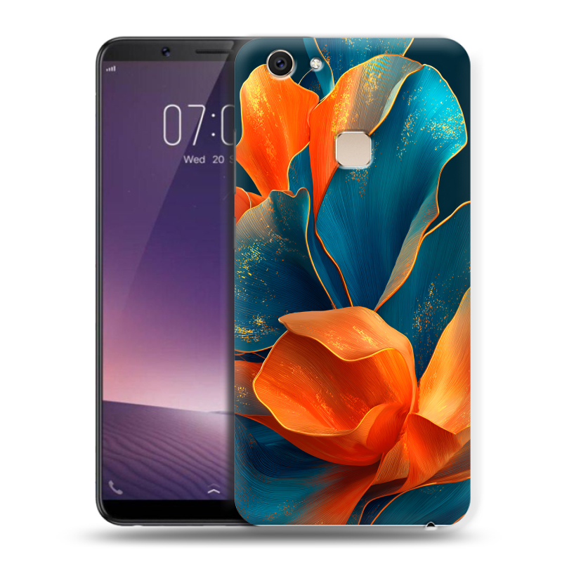 Пластиковый чехол на Vivo V7 Plus с принтом Цветы Пластиковый чехол на Vivo V7 Plus с принтом Цветы